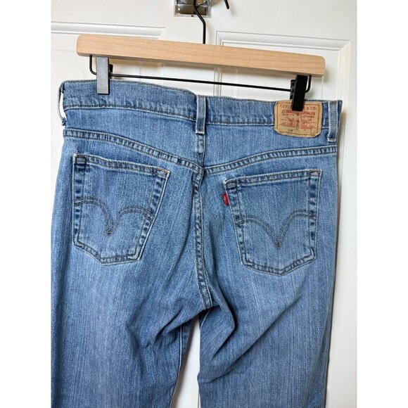 Levi's 505 Women's Long Straight Leg Nouveau Low Jeans Size 8L - Picture 6 of 14